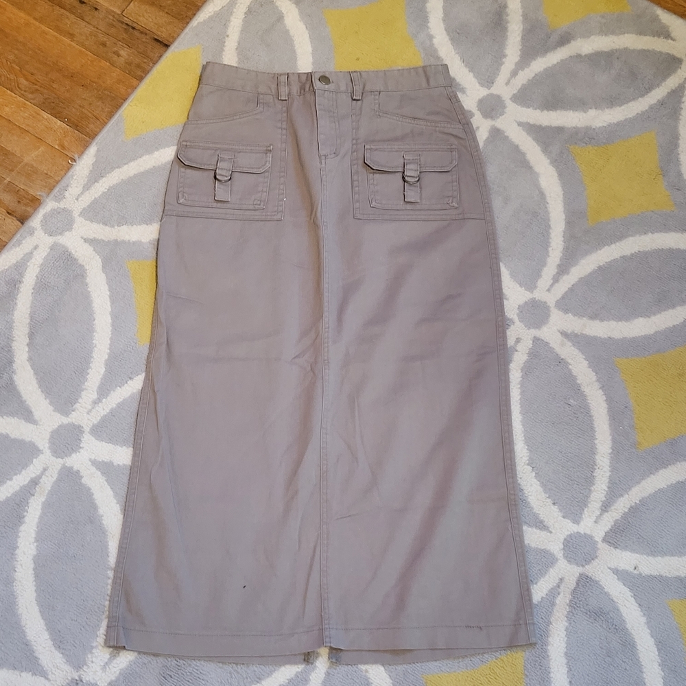 Juniors Long Modest Khaki/Tan Skirt sz 5